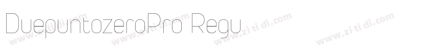 DuepuntozeroPro Regu字体转换